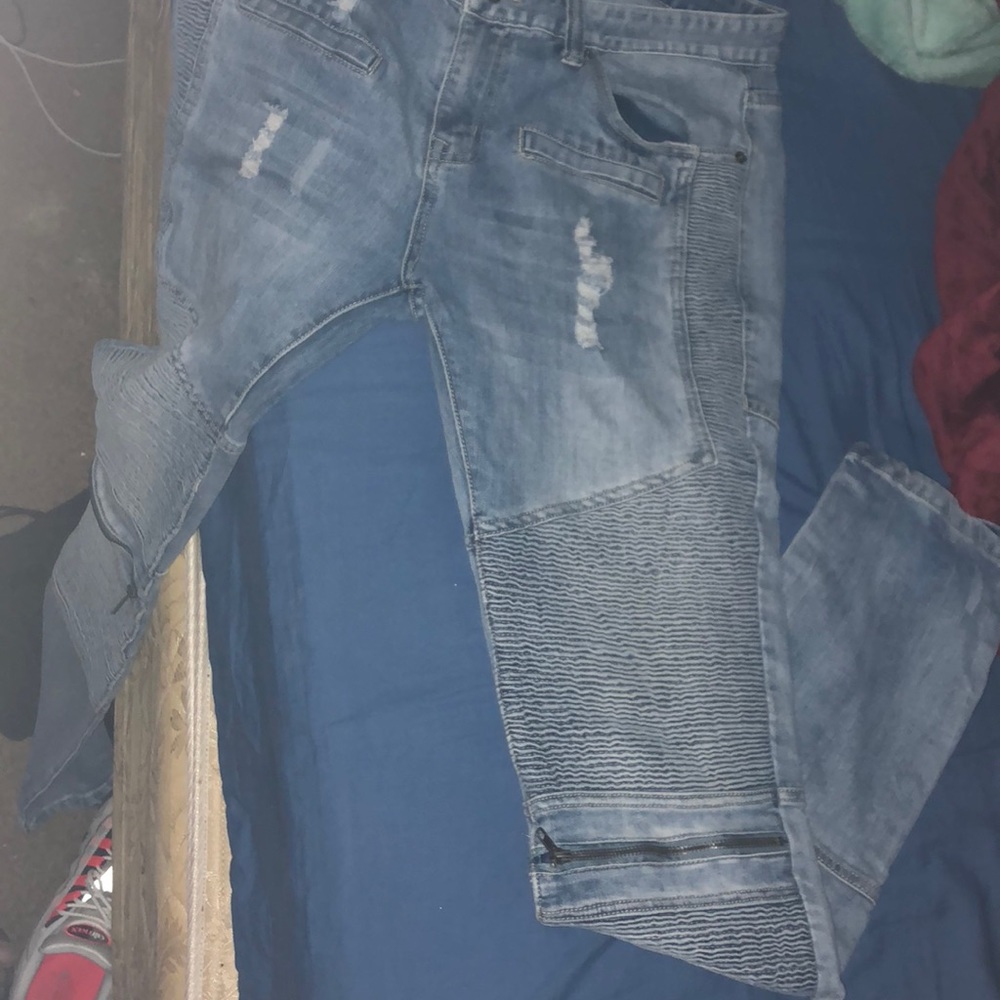 Biker jeans